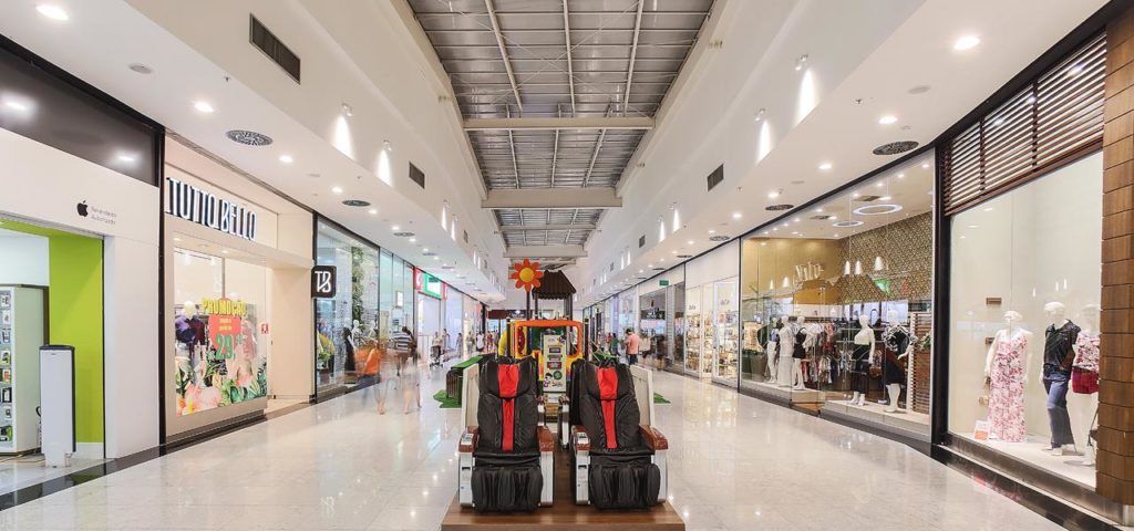Ilumina&ccedil;&atilde;o LED em shoppings