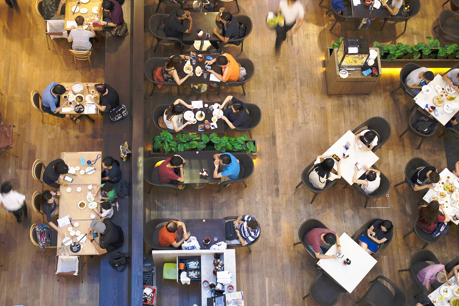 Ilumina&ccedil;&atilde;o de pra&ccedil;a de alimenta&ccedil;&atilde;o