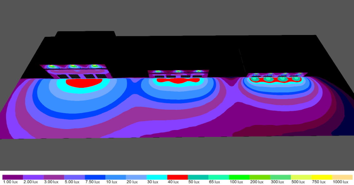 Escala de cores de projeto luminot&eacute;cnico
