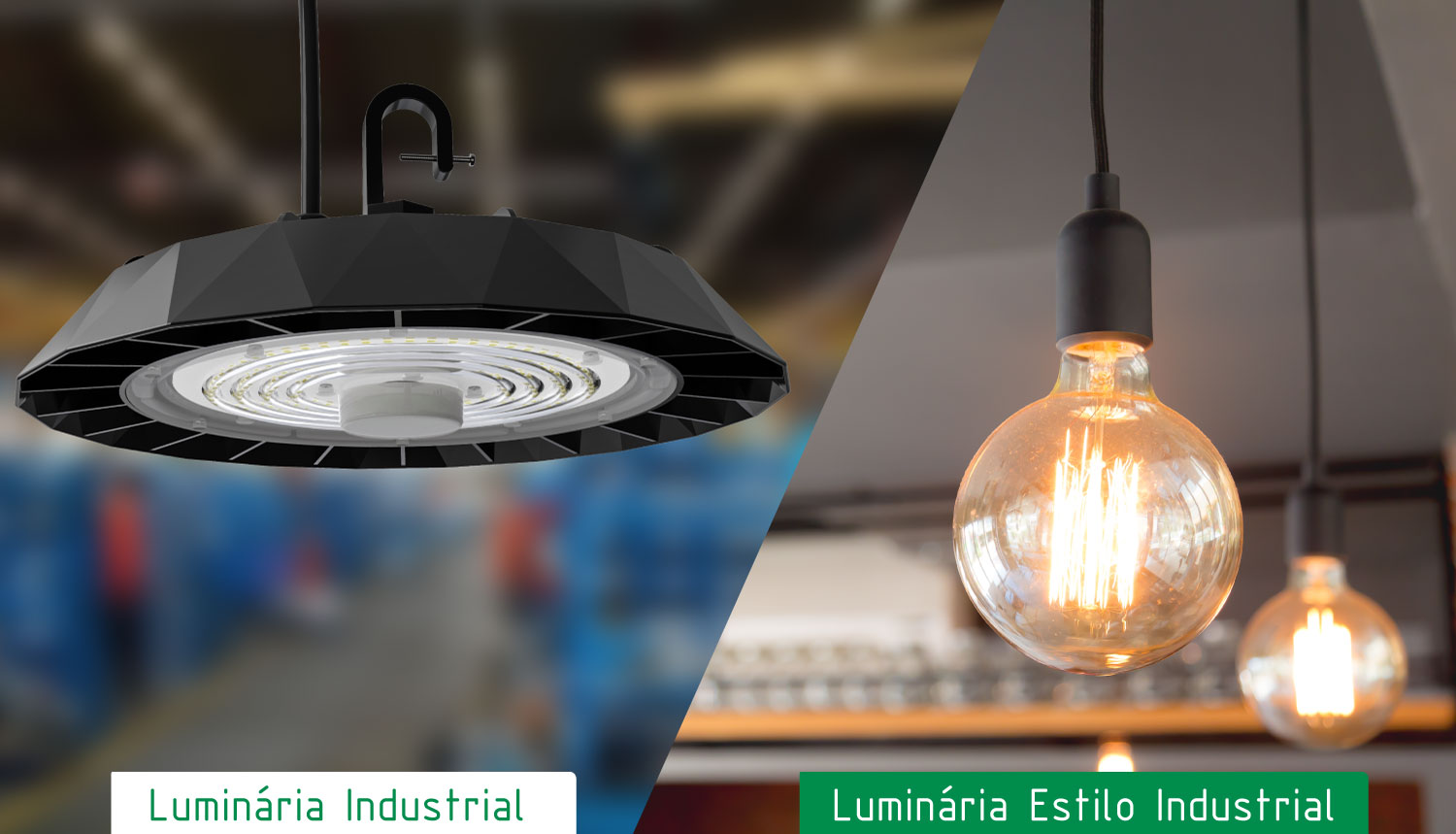 Diferen&ccedil;a de Lumin&aacute;rias Estilo Industrial e Lumin&aacute;rias Industriais