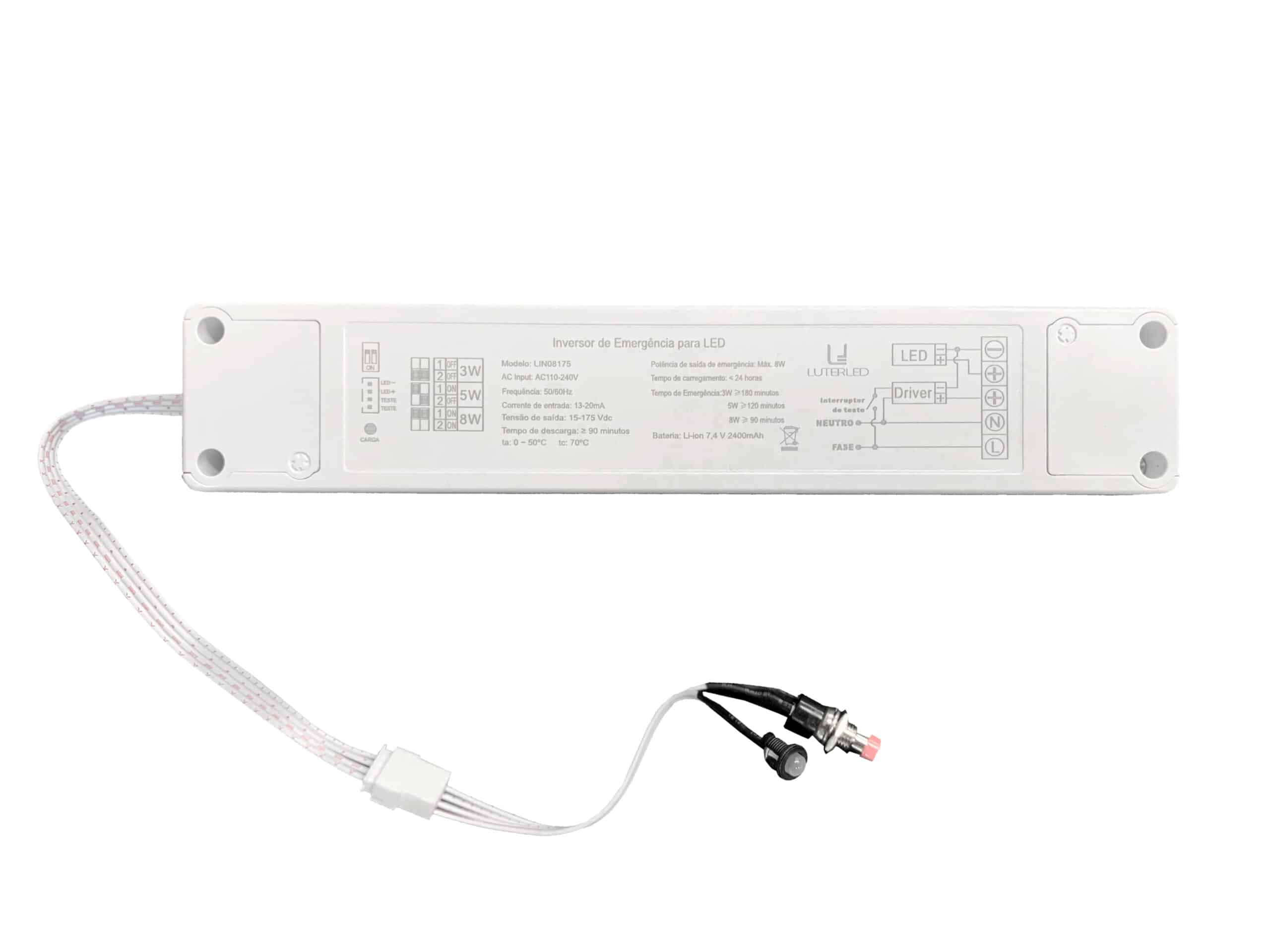 Gasparzinho - Driver Inversor de Emerg&ecirc;ncia Luter LED