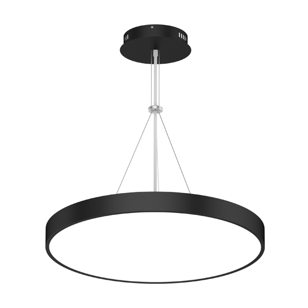 Pendente-LED-Opal-Flat-Preta-2 Luminária Pendente LED Opal Flat